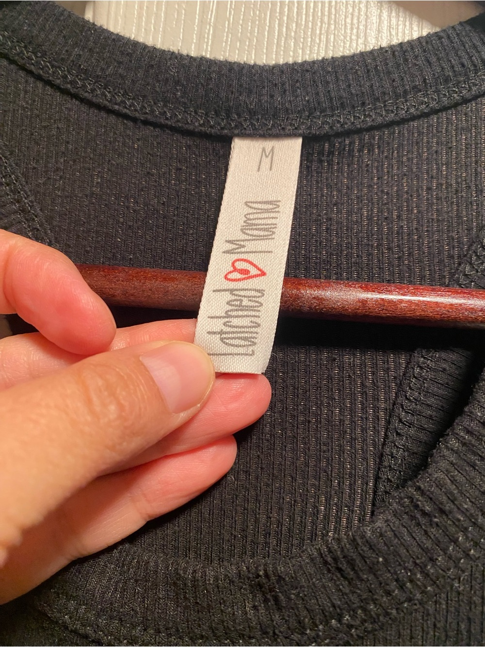 Latched Mama Racerback Ribbed Nursing Tank Top - Picture 4 of 7